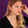 Серьги TARATATA, Electron, асимметричные,со смолой,пудрой,бусинами, TT-W23-03928-20M золотистый Серьги TARATATA, Electron, асимметричные,со смолой,пудрой,бусинами, TT-W23-03928-20M золотистый