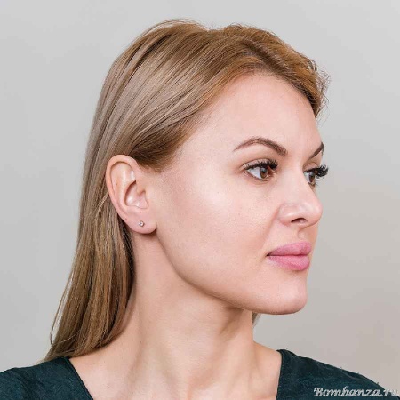 Пусеты Fiore Luna, WHITE