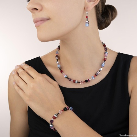 Браслет Coeur de Lion GeoCUBE®, Purple-Red-Blue 2838/30-0841. Германия