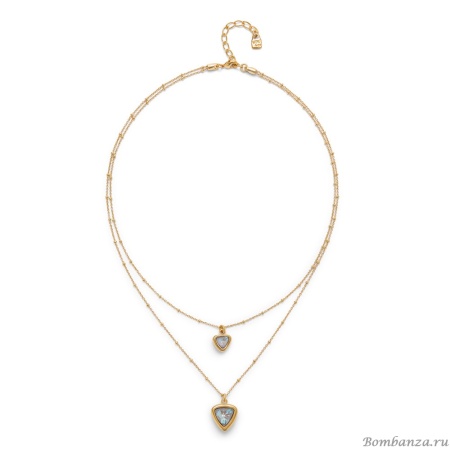 Ожерелье UNOde50 Ser Camaleonica с кристаллами-хамелеонами, с золотом COL2001MCLORO0U