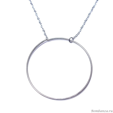 Колье Moon Paris, Ikita, с подвеской в форме кольца, MIK-22.03-004 серебристый