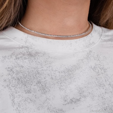 Колье Moon Paris, Ringo Queen, гривна, с кристаллами, MRQ-24.05-025 хрустальный