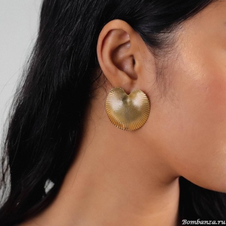 Серьги Ori Tao, Palmspring, пальмовый лист, OT24.2-12-32034 золотистый