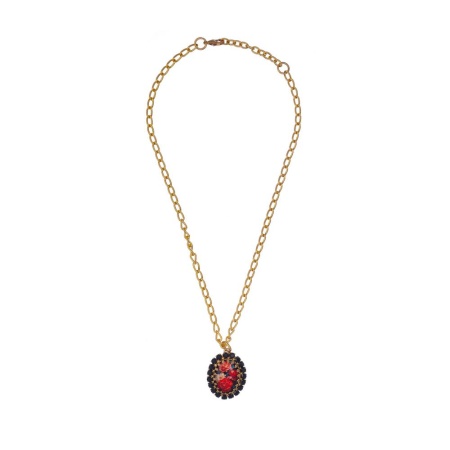 Колье Celeste G, с кристаллами Swarovski и сатинатом, CS25.1-2096mod черный