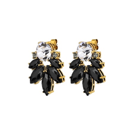 Серьги Dyrberg Kern, DRAGO SG BLACK / CRYSTAL, 470021