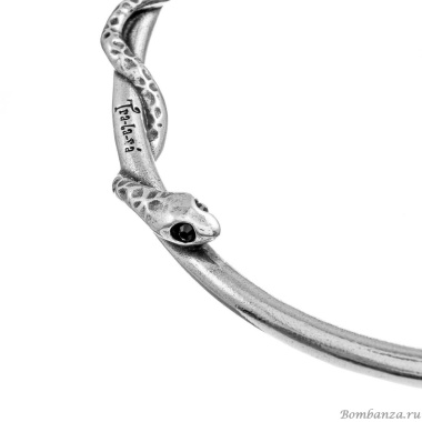 Колье Tra-la-ra, Salvaje, со змеей и кристаллами, TLR24-245P201 черный