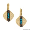 Серьги Taratata, Emeraude, золотистые, с кристаллами, TT-E20-10760-208 Серьги Taratata, Emeraude, золотистые, с кристаллами, TT-E20-10760-208