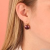Серьги TARATATA, Manufacture, со смолой и слюдяным порошком, TT-W23-01701-208 бордовый Серьги TARATATA, Manufacture, со смолой и слюдяным порошком, TT-W23-01701-208 бордовый