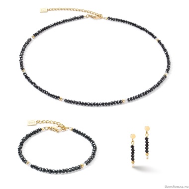 Серьги Coeur de Lion, Black, 2033/21-1300