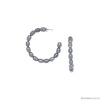 Серьги Nature Bijoux, Pebble Beach, полукольца с жемчугом, NB25.2-12-90377 серый