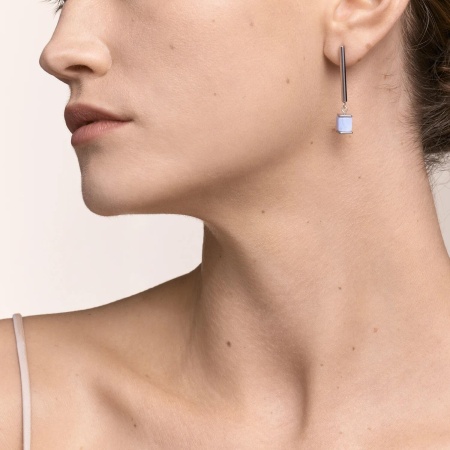 Серьги Coeur de Lion, Blue-Beige 5059/21-0710. Германия