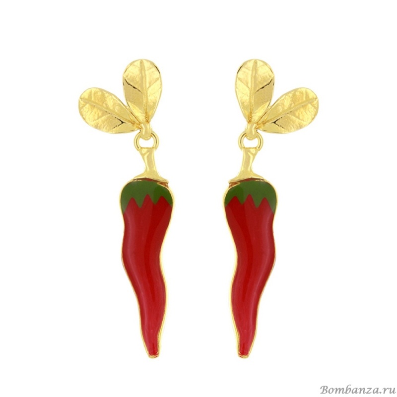 Серьги TARATATA, Paprika, с цветной смолой, TT-H25-12997-203 красный