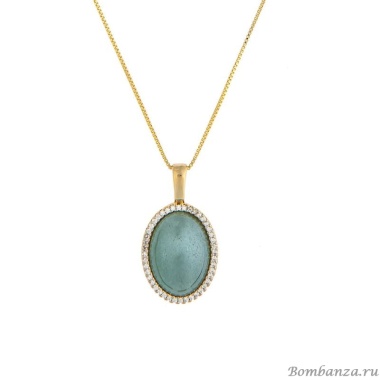 Комплект Possebon колье и серьги, Pearl Green Quartz