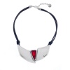 Колье Tra-la-ra, Odisea, кожаное с кристаллом, TLR24-237P205 красный