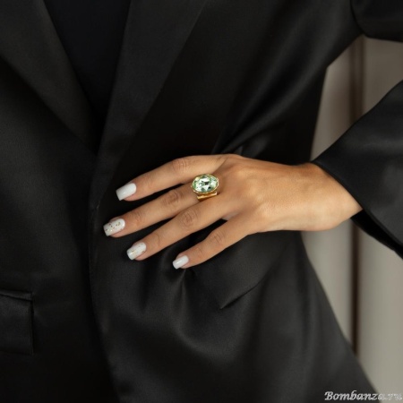 Кольцо Celeste G, разъемное, с кристаллом Swarovski, CS25.1-2089 мятный