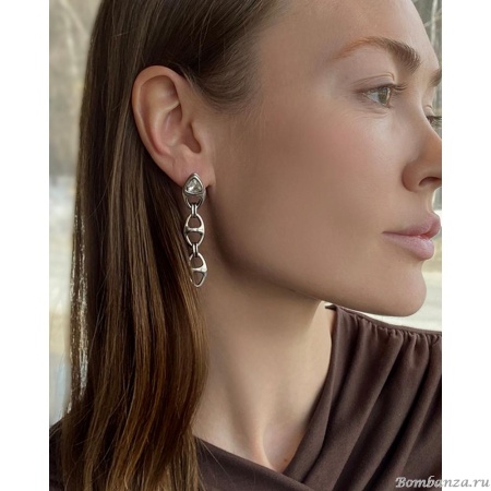 Серьги Ciclon, Vita, с кристаллом, CN-251604 хрустальный