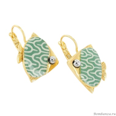 Серьги TARATATA, Sushi, с цветной смолой и стеклянными бусинами, TT-T25-06724-20T голубой