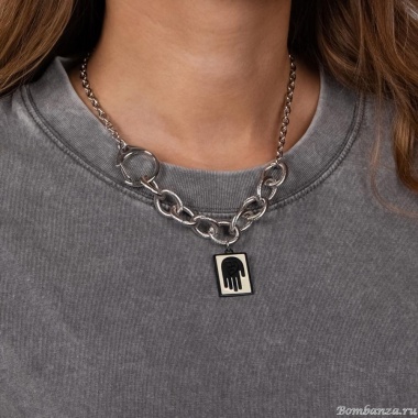 Колье Moon Paris, Ringo, с подвеской "Finding thing", MR-24.06-037 серебристый