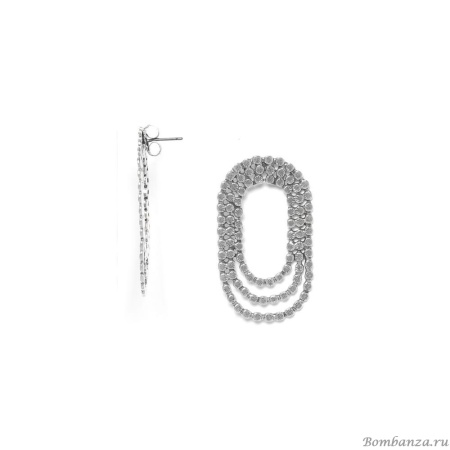 Серьги Ori Tao, Azzurra, цепное переплетение, OT24.1-12-31905 серебристый Серьги Ori Tao, Azzurra, цепное переплетение, OT24.1-12-31905 серебристый