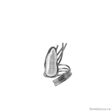 Кольцо Katerina Vassou, Hesperia, разъемное, с жемчугом, KV23.2-308359 серебристый