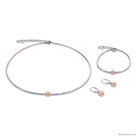 Серьги Coeur de Lion, Rosegold-Silver, 4966/20-1631. Германия