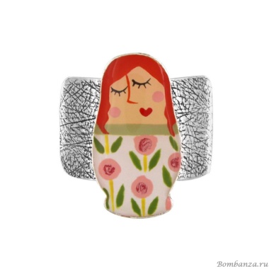 Кольцо TARATATA, Nanas, разъемное, с цветной смолой, TT-W24-03412-10M серебристый