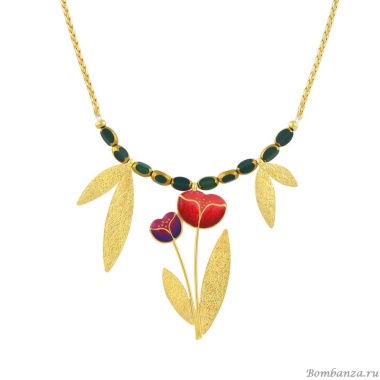 Колье TARATATA, Crocus, с цветной смолой,микрошариками,бусинами, TT-H24-02110-20M золотистый Колье TARATATA, Crocus, с цветной смолой,микрошариками,бусинами, TT-H24-02110-20M золотистый