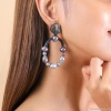 Серьги Nature Bijoux, Blue pearl, с перламутром, жемчугом и кожей, NB24.2-12-79413 черный Серьги Nature Bijoux, Blue pearl, с перламутром, жемчугом и кожей, NB24.2-12-79413 черный