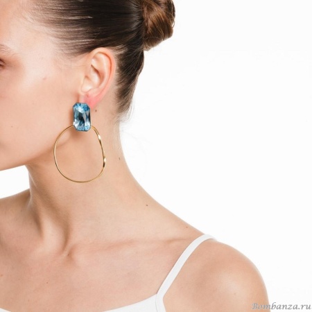 Серьги Katerina Vassou, Geranium, с кристаллом, KV24.1-308873GBLUE голубой