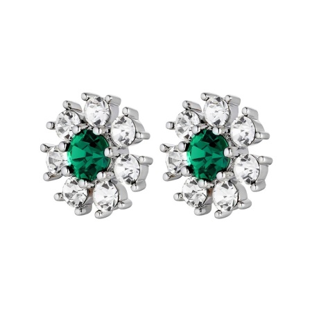 Серьги Dyrberg Kern, AUDE SS EMERALD GREEN / CRYSTAL, 430042