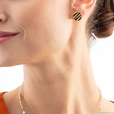 Серьги Coeur de Lion, Gold, 0143/21-1600 Серьги Coeur de Lion, Gold, 0143/21-1600