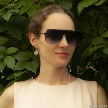 Серьги Fiore Luna, GREEN AVENTURINE, LE1204 G/S Серьги Fiore Luna, GREEN AVENTURINE, LE1204 G/S