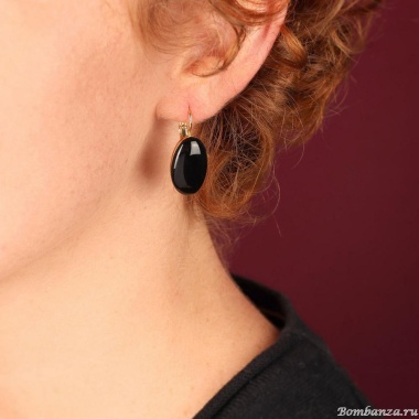 Серьги TARATATA, Magnolia, с цветной смолой, TT-H25-08764-202 черный