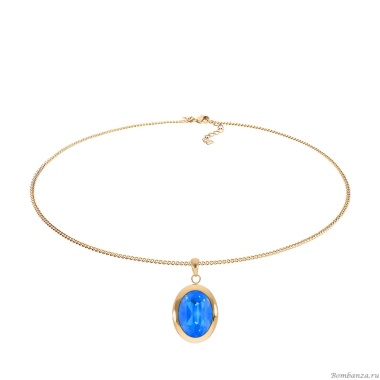 Колье Qudo, TIVOLA big G royal blue delite, 404684.1 BL/G Колье Qudo, TIVOLA big G royal blue delite, 404684.1 BL/G