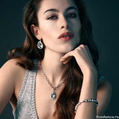 Серьги Dyrberg Kern, FIORA SS GREY/CRYSTAL, 450078 Серьги Dyrberg Kern, FIORA SS GREY/CRYSTAL, 450078