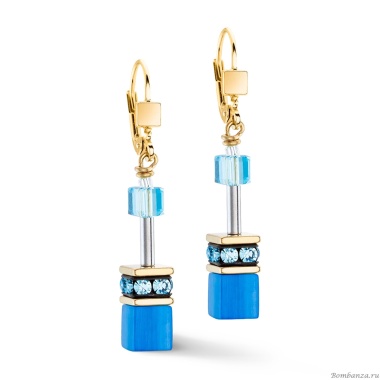 Серьги Coeur de Lion, Turquoise, 4020/20-0600 Серьги Coeur de Lion, Turquoise, 4020/20-0600