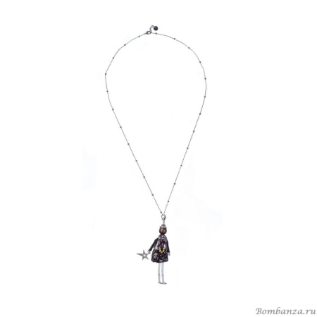 Подвеска Miamelie, кукла Николетт, MiA-2504-CL7709 серебристый