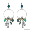 Серьги TARATATA, Green, со смолой, бусинами и порошком слюды, TT-E24-09779-104 зеленый Серьги TARATATA, Green, со смолой, бусинами и порошком слюды, TT-E24-09779-104 зеленый