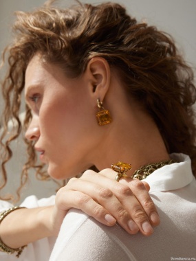 Кольцо Fiore di Firenze AN0410 AMBRA Кольцо Fiore di Firenze AN0410 AMBRA