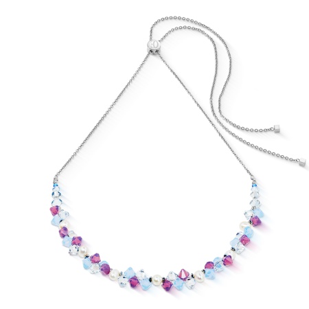 Колье Coeur de Lion, Lilac-Blue, 1124/10-0839 Колье Coeur de Lion, Lilac-Blue, 1124/10-0839