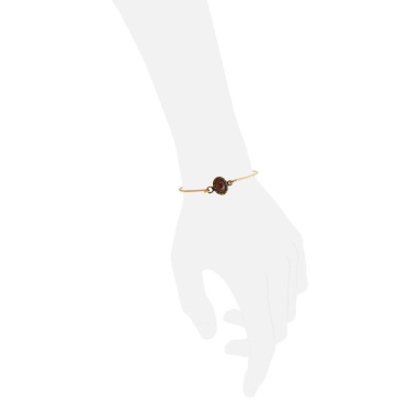 Браслет Alcozer&J, с рубином и кристаллами Swarovski, AL2308-B4562C золотистый