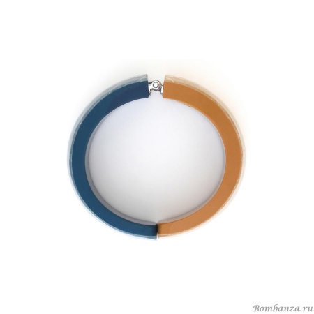 Браслет Nature Bijoux, Ficus Carica, кафф, с акрилом и смолой, NB25.2-13-44241 синий