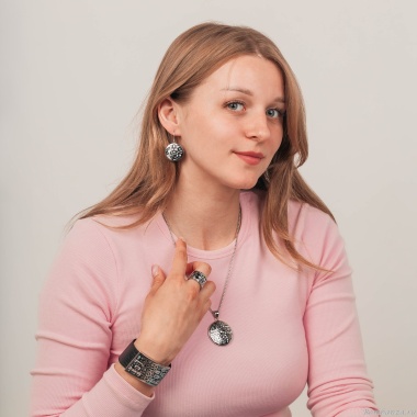 Серьги Fiore Luna,, AE01319-11 BW/S