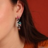 Серьги TARATATA, Woody, с цветной смолой и слюдяным порошком, TT-H24-10982-104 синий Серьги TARATATA, Woody, с цветной смолой и слюдяным порошком, TT-H24-10982-104 синий