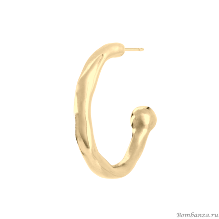 Моносерьга UNOde50 Hula Hoop с золотом PIE0016ORO0000U