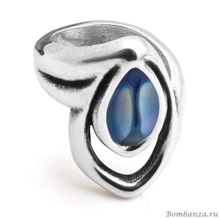 Кольцо Ciclon, Luminaria, со вставкой из муранского стекла, CN-182510 (18, синий)