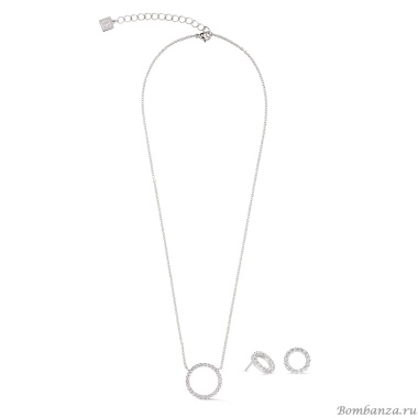 Серьги Coeur de Lion, Crystal-Silver, 2057/21-1817 Серьги Coeur de Lion, Crystal-Silver, 2057/21-1817