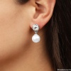 Серьги Dyrberg Kern, NETTE SS CRYSTAL/WHITE PEARL, 440025