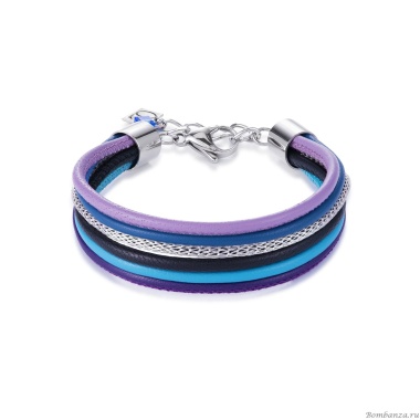 Браслет Coeur de Lion, Blue-Purple, 0120/30-0708. Германия