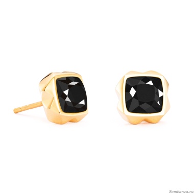 Серьги Coeur de Lion, Black-Gold, 1200/21-1316 Серьги Coeur de Lion, Black-Gold, 1200/21-1316